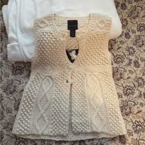 Eve Ivory Cable Knit Cardigan